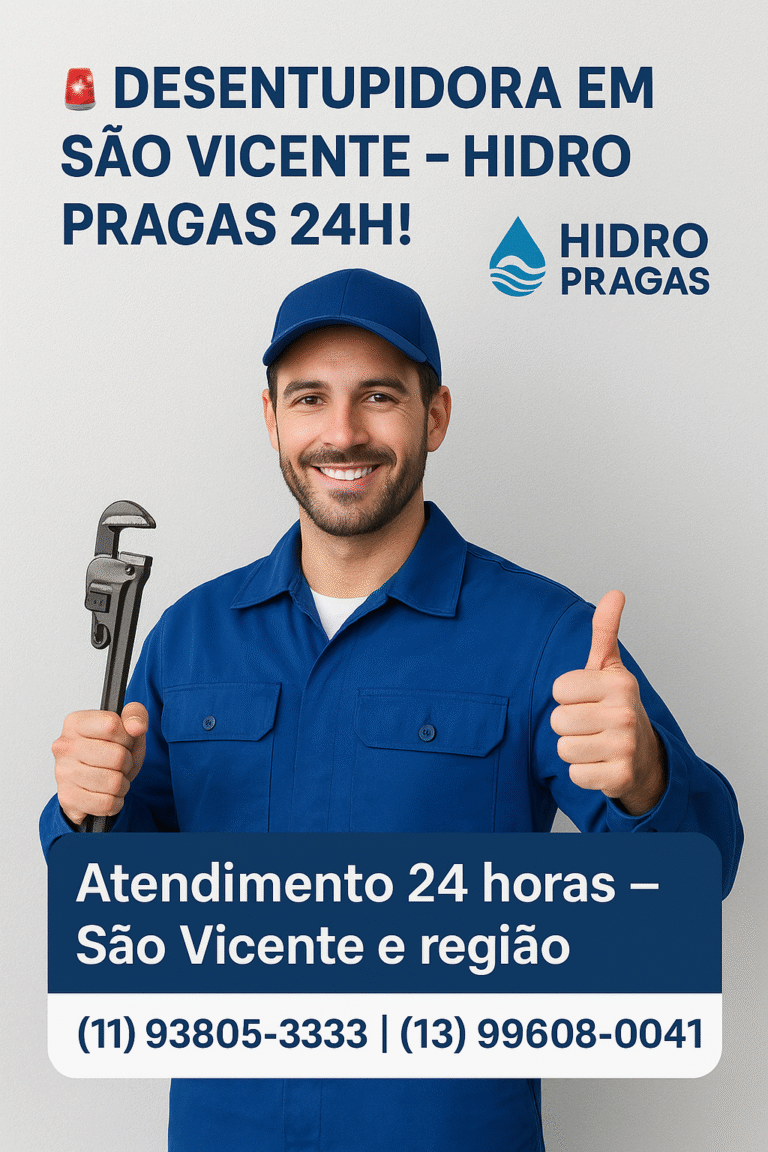 desentupidora em sao vicente