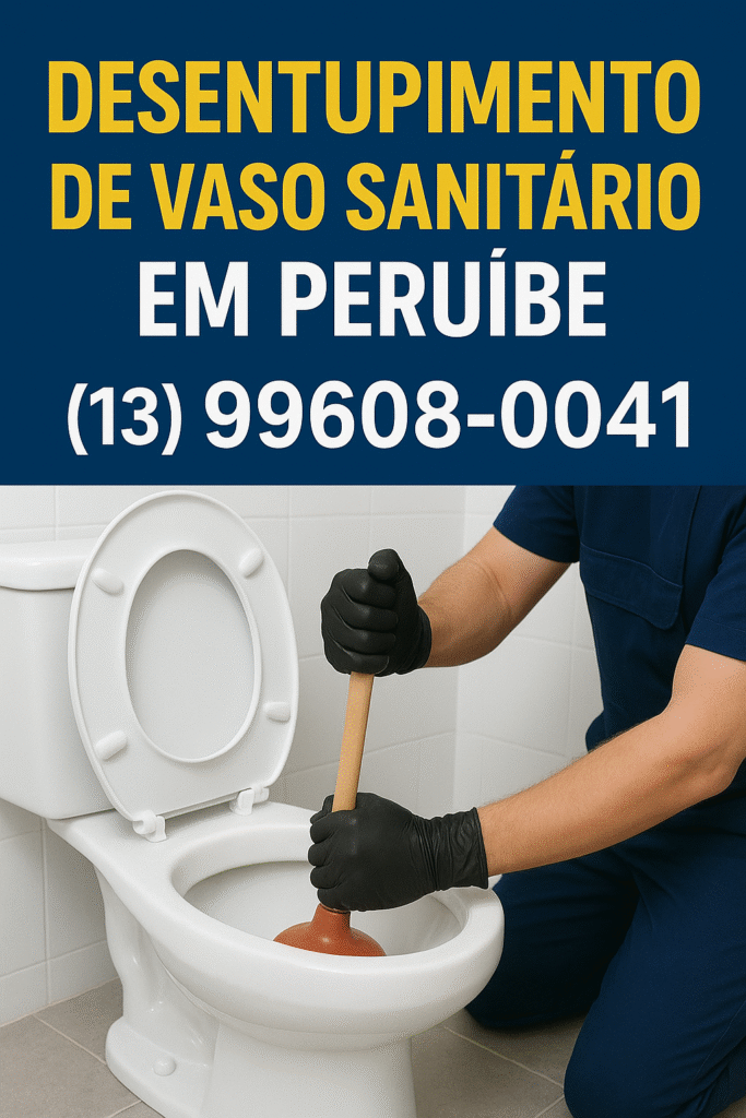desentupimento de vaso sanitario em peruibe