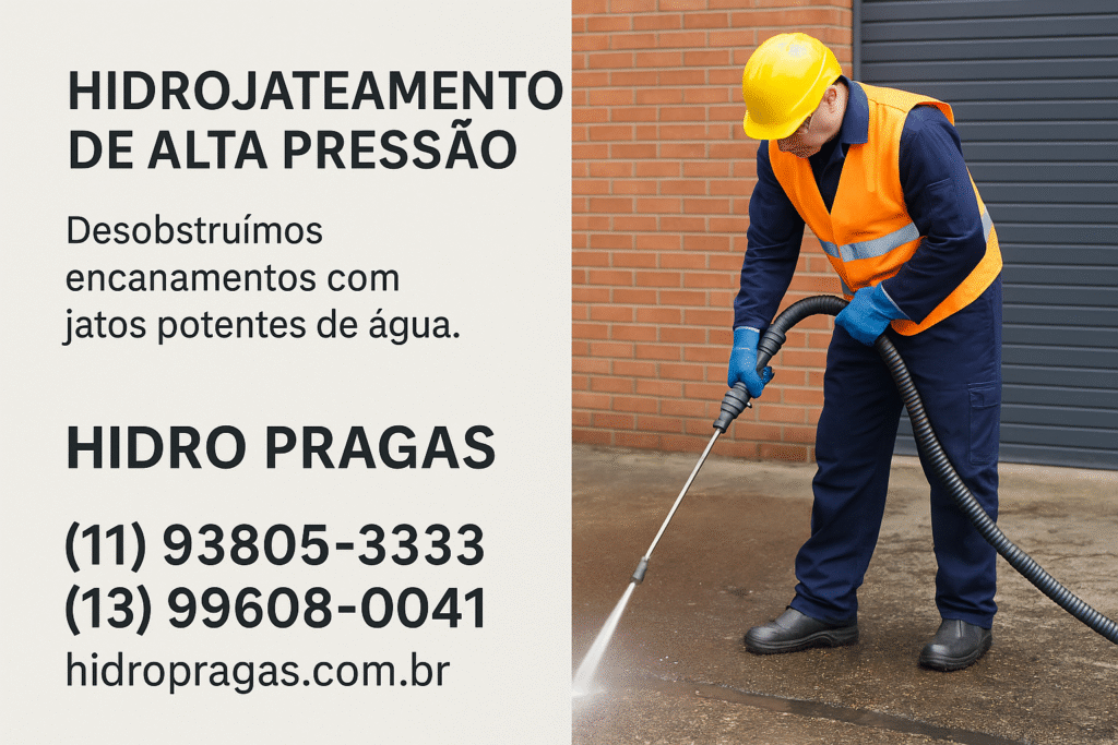 hidrojateamento de alta pressao 24h