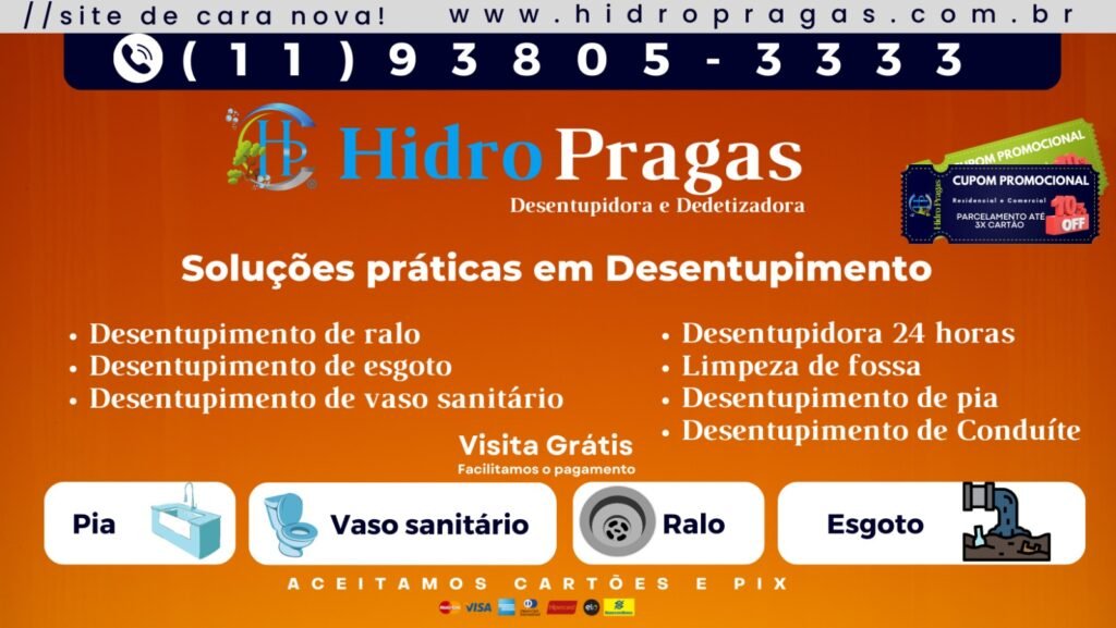 Desentupidora Vila Monte Alegre 24 Horas