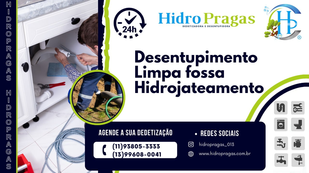 Limpeza de Canos de Esgoto em Sao Vicente
