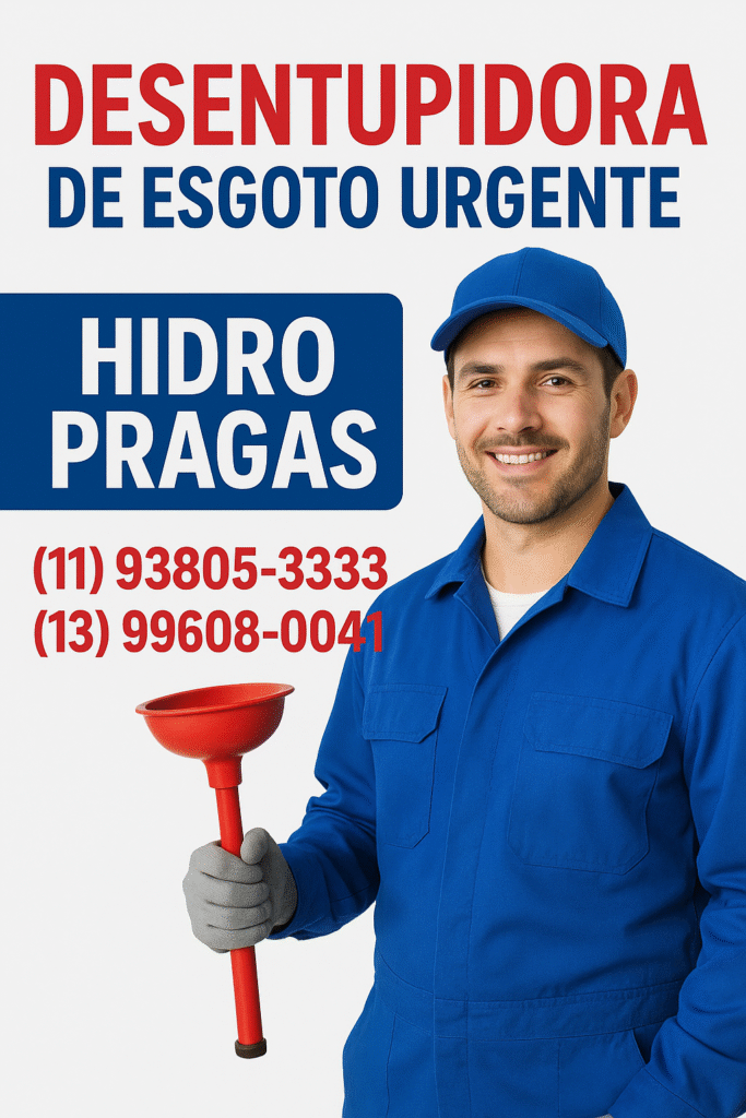 desentupidora de esgoto urgente