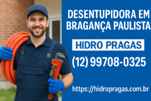 Leia mais sobre o artigo Desentupidora Bragança Paulista 24 horas – Hidro Pragas – A Melhor Desentupidora em Bragança Paulista 24 Horas. Ligue agora Mesmo! (12) 99708-0325.
