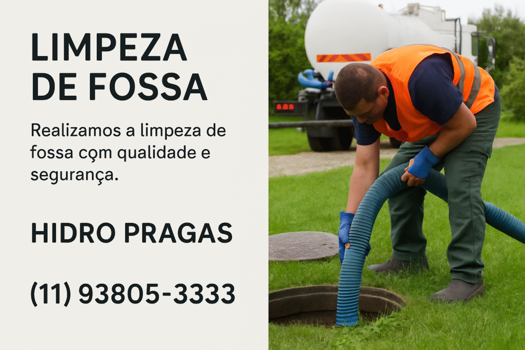 limpeza de fossa