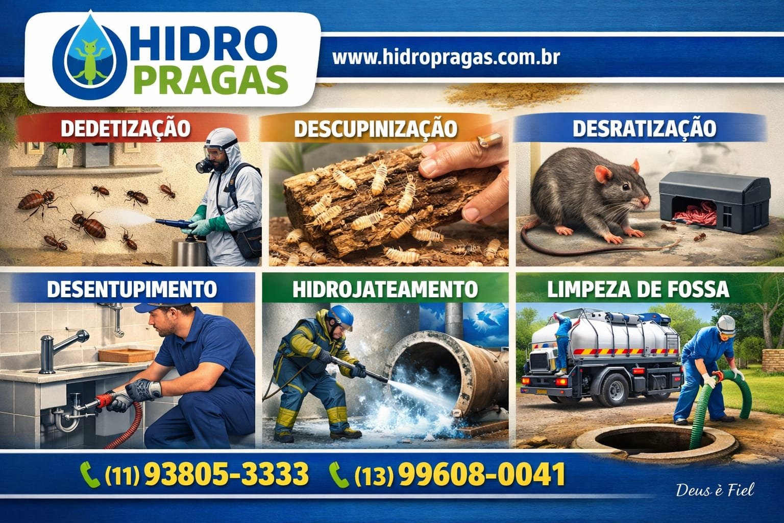 Hidro Pragas Dedetizadora e Desentupidora